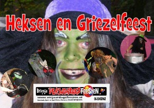 verjaardagsfeest griezel en heksen